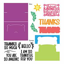 Stamps of Life Delightful A2 Stand-Up Card Stamp & Die Kit