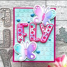 Stamps of Life Floral Alphabet Layering Die Set