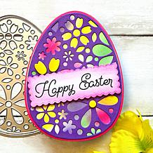 Stamps of Life Floral Easter Egg Fold-It Stamp and Die Kit