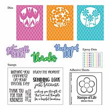 Stamps of Life Flower Frenzy A2 Card Front Stamp and Die Set