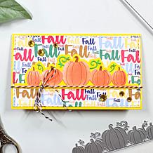 Stamps of Life Happy Fall Border Stamp and Die Set