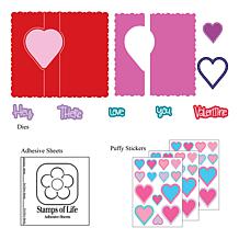 Stamps of Life Heart-Design Flip-It Card Kit