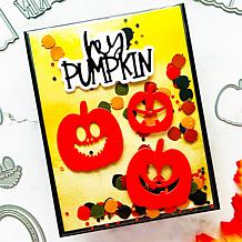 Stamps of Life Pumpkin Flip-It Interactive A2 Card and Stencil Set