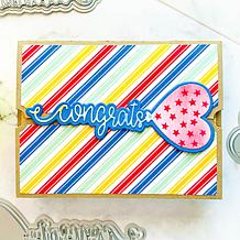 Stamps of Life String Balloon Word Die and Stencil Kit