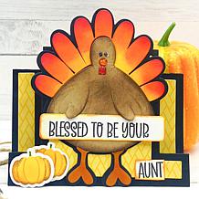 Stamps of Life Turkey and Scarecrow Fold-It A2 Card Kit