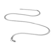 Stately Steel 16-1/2" Snake Chain Necklace