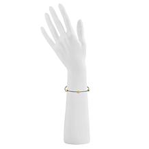 Stately Steel Cubic Zirconia Pavé Station Cable Wire Bracelet