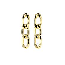 Stately Steel Figaro Chain Earrings