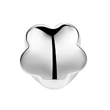 Stately Steel Flower Signet Ring