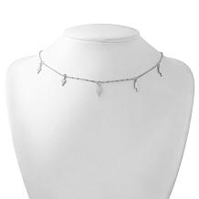 Stately Steel Lighting Bolt Necklace