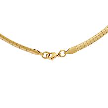 Stately Steel Omega Chain Necklace