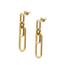 Stately Steel Paperclip Earrings