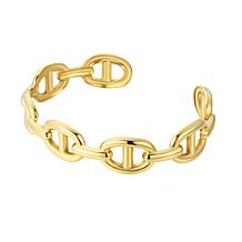Stately Steel Stainless Steel Knot Cuff Bangle Bracelet