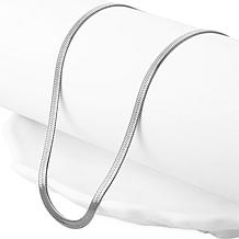 Stately Steel Stainless Steel Snake Chain Necklace