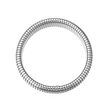 Stately Steel Stainless Steel Snake Chain Stretch Bracelet