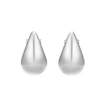 Stately Steel Teardrop Earrings