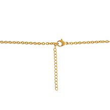 Stately Steel Tri-Color Cross Necklace and Earrings Set