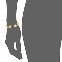 Stately Steel Twisted Cable Wire Open Bangle