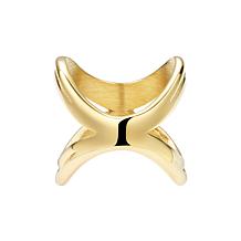Stately Steel X Curve Ring