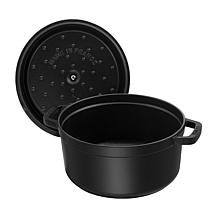 Staub Cast Iron 7QT Round Cocotte- Turquoise