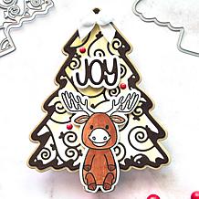 Stephanie Barnard Fold-It Christmas Card Die Set