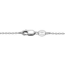 Sterling Silver 11-12mm Cultured Pearl and Created Sapphire Necklace