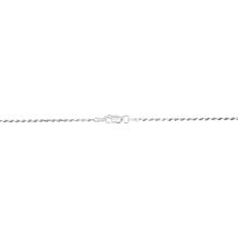 Sterling Silver 1.8mm Diamond-Cut Solid Rope Chain Necklace - 18"
