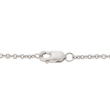 Sterling Silver 9-10mm Cultured Tahitian Pearl Drop Circle Necklace
