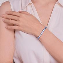 Sterling Silver Blue Topaz Tennis Bracelet