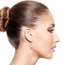 Sterling Silver Cultured Pearl Paperclip Chain Dangle Earrings