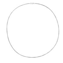 Sterling Silver Diamond-Cut Box Chain 18" Necklace
