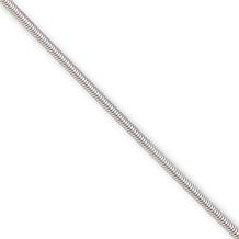 Sterling Silver Diamond-Cut Snake Chain 18" Necklace