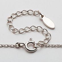 Sterling Silver Nesting Teardrop Names Necklace - 2 Names