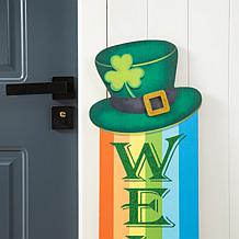 St.Patrick's Wooden Rainbow and Pot of Gold Porch Decor
