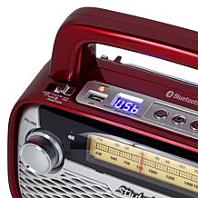 Studebaker Portable Stereo with AM/FM Radio & Bluetooth