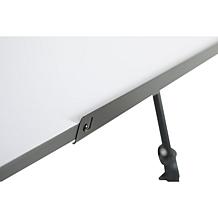 Studio Designs Black/White Foldable Table w/ Adjustable Top & Height