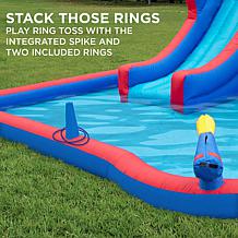 Sunny & Fun 2-in-1 Bounce & Blast Inflatable Water Slide Park