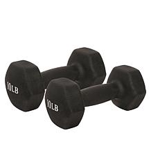 Sunny Health and Fitness 10lb. Neoprene Dumbbells