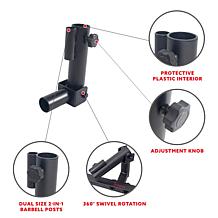 Sunny Health and Fitness Landmine Attachment for Power Racks and Cages