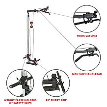Sunny Health & Fitness Lat Pull Down Attachment for Power Racks
