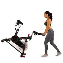Sunny Health & Fitness Magnetic Belt Drive Indoor Bike w 44lb Flywheel