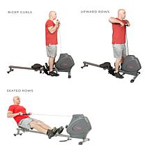 Sunny Health & Fitness Multifunction SPM Magnetic Rowing Machine