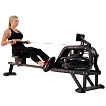 Sunny Health & Fitness Obsidian Surge 500M Water Rowing Machine