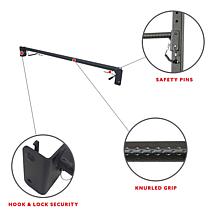 Sunny Health and Fitness Pull Up Bar Attachment for Power Racks/Cages