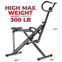 Sunny Health & Fitness Row-N-Ride Plus Assisted Squat NO. 077PLUS