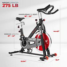 Sunny Health and Fitness SF-B1002 Belt Drive Indoor Cycling Bike