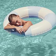 SUNNYLiFE La Mer Med Inflatable Blue Pool Ring Float 41.7"