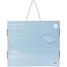 SUNNYLiFE Luxe Lie-On Lounger Inflatable Pool Float - La Mer Med Blue