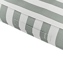 SUNNYLiFE Luxe Lie-On Lounger Inflatable Pool Float - Seagrass Stripe