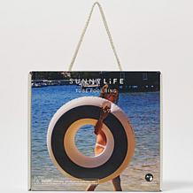 SUNNYLiFE Marine Navy Inflatable Pool Ring 41.7" Float